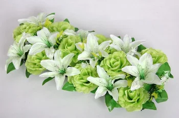 2pcs 18 heads Artificial Silk Green Rose &White Lily Arch Frame In a row Decorative Wedding Road Led Flower Wedding Props
2pcs 18 heads Artificial Silk Green Rose &White Lily Arch Frame In a row Decorative Wedding Road Led Flower Wedding Props