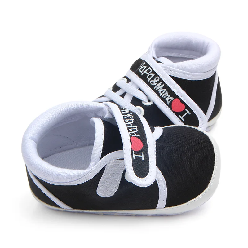 Baby Girls Boys Hight Cut Shoe Shoes Lacing Canvas Shoe Sneaker Anti-slip Shoes