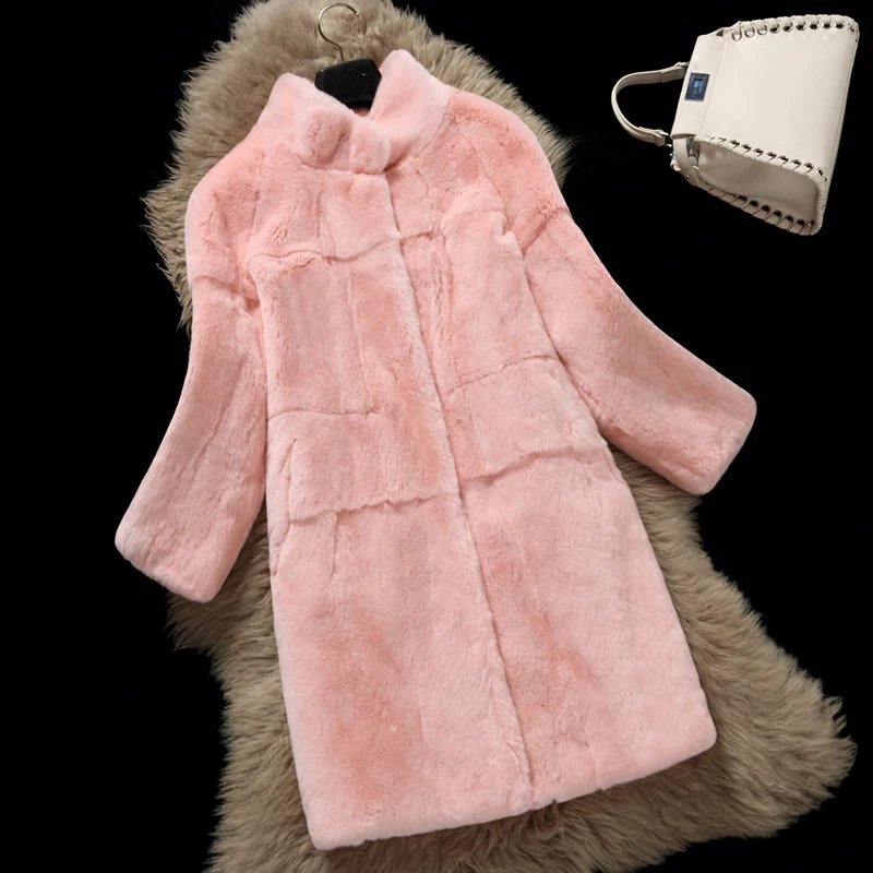 2018 winter new stand collar whole skin natural Rex fur coat female nine points sleeves long outerwear coats women's clothing
2018 winter new stand collar whole skin natural Rex fur coat female nine points sleeves long outerwear coats women's clothing