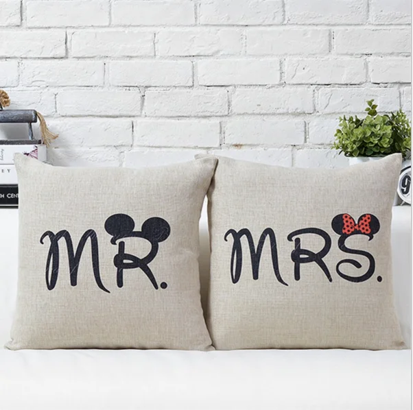 Decorative Cartoon Mr Mrs Cotton Linen Pillow Case Cover Pillowcase for House New
Decorative Cartoon Mr Mrs Cotton Linen Pillow Case Cover Pillowcase for House New