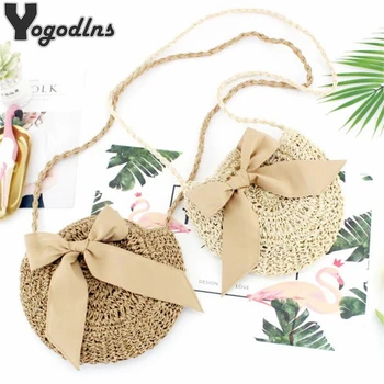 Big Bow Straw Bag Round Paper Rope Shoulder Bags Fashion Woven Knitting Crossbody Bag Small Beach Casual Girls Circle Handbags
Big Bow Straw Bag Round Paper Rope Shoulder Bags Fashion Woven Knitting Crossbody Bag Small Beach Casual Girls Circle Handbags