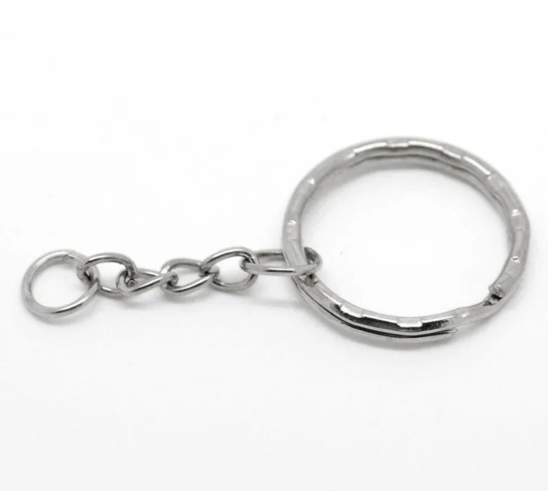 30PCs Silver Tone Key Chains & Key Rings 53mm(2 1/8) long HOT sale New High Quality Fine Jewelry Accessories For Women Men
30PCs Silver Tone Key Chains & Key Rings 53mm(2 1/8) long HOT sale New High Quality Fine Jewelry Accessories For Women Men