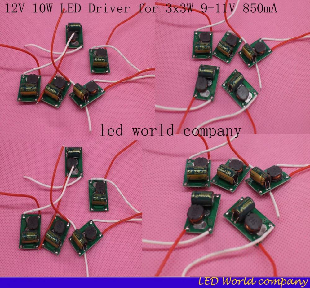 High Quality 12V 10W LED Driver for 3x3W 9-11V 850mA High Power 10w Led Chip Transformer
High Quality 12V 10W LED Driver for 3x3W 9-11V 850mA High Power 10w Led Chip Transformer