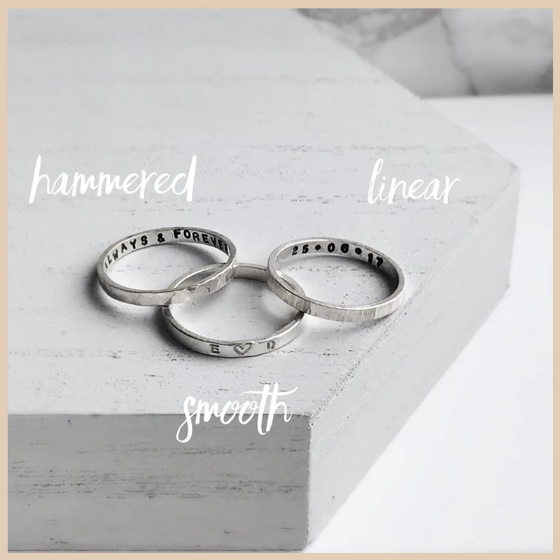 StrollGirl 925 Sterling Silver Personalised Ring Hand Stamped Name Secret Message Stacking Rings Custom Jewelry Gifts 2019 new
StrollGirl 925 Sterling Silver Personalised Ring Hand Stamped Name Secret Message Stacking Rings Custom Jewelry Gifts 2019 new