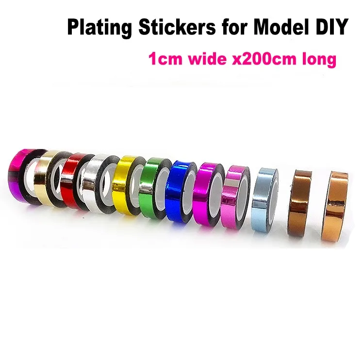 Model Tools Plating Stickers for Gundam Model Building Military Model DIY Metallic Colors 20Meter/roll
Model Tools Plating Stickers for Gundam Model Building Military Model DIY Metallic Colors 20Meter/roll