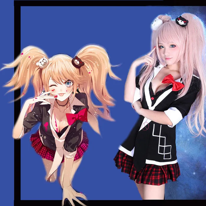 Anime Danganronpa Dangan-Ronpa Junko Enoshima emboitement Outer+Shirt+Skirt Inushio Kimuchi Symbol Mark Sign Cosplay Costume
Anime Danganronpa Dangan-Ronpa Junko Enoshima emboitement Outer+Shirt+Skirt Inushio Kimuchi Symbol Mark Sign Cosplay Costume