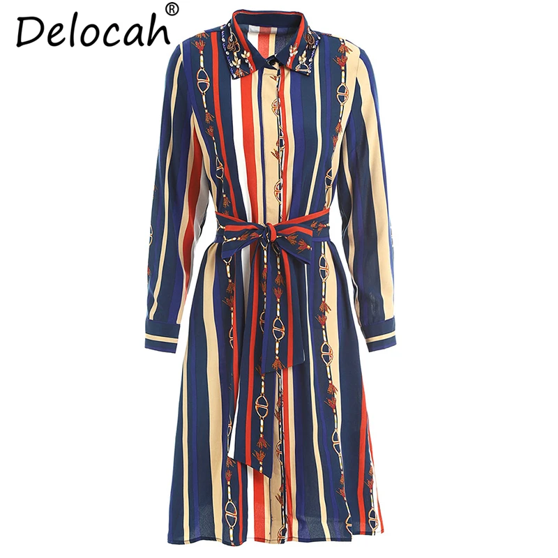 Delocah Runway Fashion Summer Dresses Women's Long Sleeve Multicolor Striped Print Bow Tie Elegant Casual Party Midi Dresses
Delocah Runway Fashion Summer Dresses Women's Long Sleeve Multicolor Striped Print Bow Tie Elegant Casual Party Midi Dresses