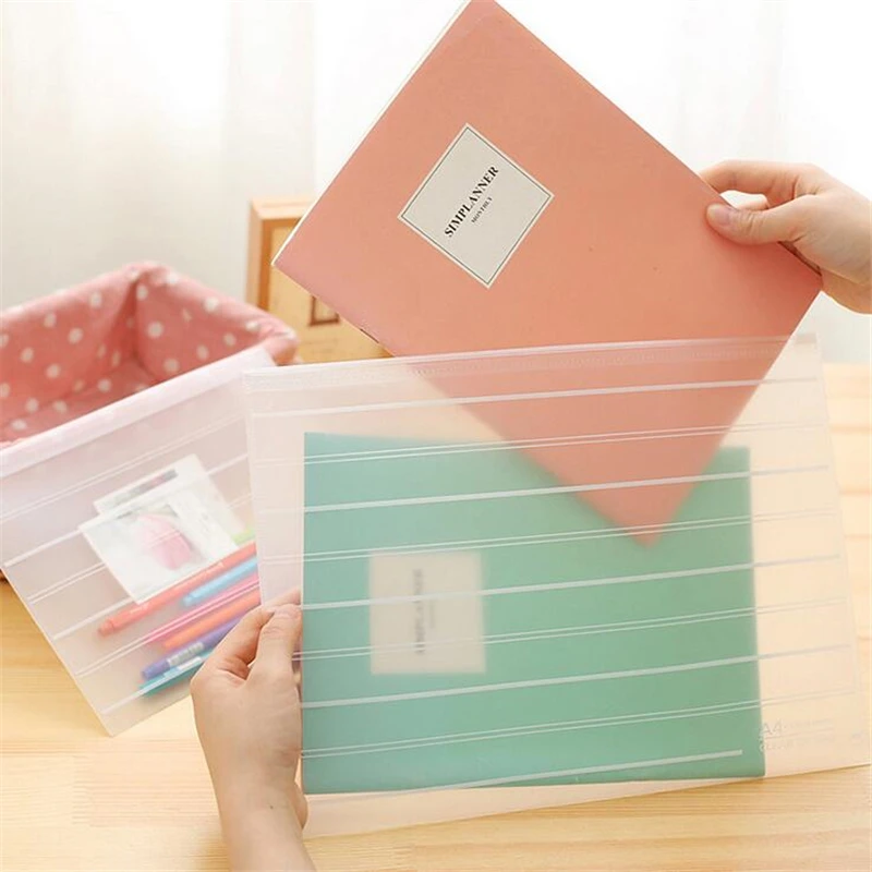 White Stripe Translucent A4 Invoice File Bags Pencil Holder Documen Folder for Document Stationary School Organization Supplies
White Stripe Translucent A4 Invoice File Bags Pencil Holder Documen Folder for Document Stationary School Organization Supplies