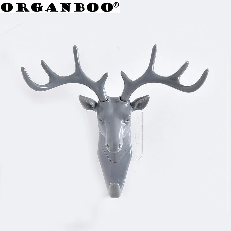 ORGANBOO 1PC Create removable wall decorative hook deer head wall hook traceless key hooks with self-paste
ORGANBOO 1PC Create removable wall decorative hook deer head wall hook traceless key hooks with self-paste