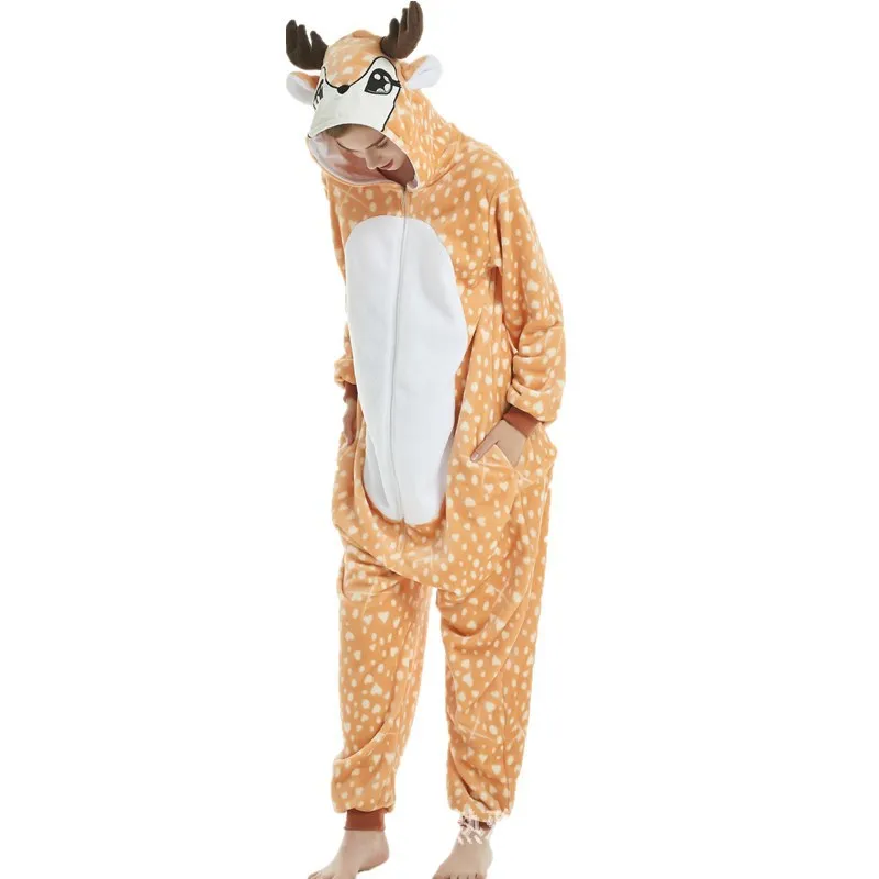 Adult Deer Kigurumi Animal Pajama Sets Women Pyjamas Sleepwear Pijamas Winter Flannel Night Suit 2019
Adult Deer Kigurumi Animal Pajama Sets Women Pyjamas Sleepwear Pijamas Winter Flannel Night Suit 2019