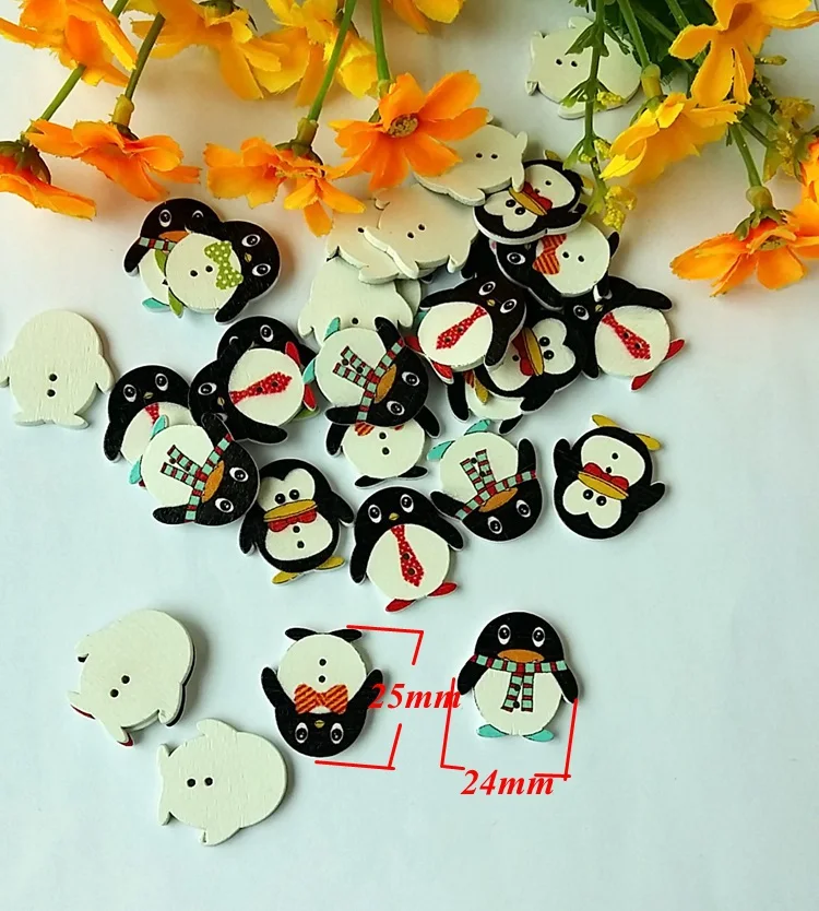 50pcs/pack Wooden Buttons Penguin Randomly Mixed Buttons For Crafts Decorative Scrapbooking Buttons Sewing Supplies
50pcs/pack Wooden Buttons Penguin Randomly Mixed Buttons For Crafts Decorative Scrapbooking Buttons Sewing Supplies