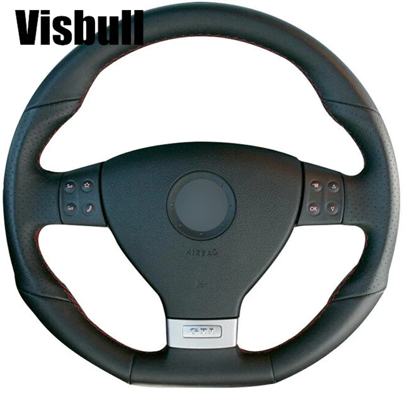 Visbull PU Leather Car Steering Wheel Cover V1043 for Volkswagen Golf 5 Mk5 GTI VW Golf 5 R32 Passat R GT 2005
Visbull PU Leather Car Steering Wheel Cover V1043 for Volkswagen Golf 5 Mk5 GTI VW Golf 5 R32 Passat R GT 2005