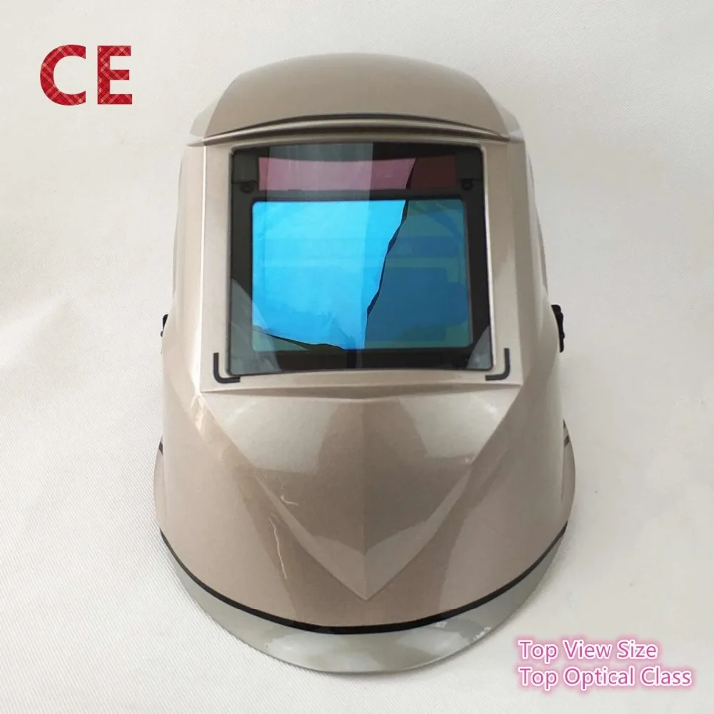 Welding Helmet Top View 100x73mm (3.94x2.87") Top Optical Class 1111 4 Sensors Shade DIN 4(3)-13 CE Auto Darkening Welding Mask
Welding Helmet Top View 100x73mm (3.94x2.87") Top Optical Class 1111 4 Sensors Shade DIN 4(3)-13 CE Auto Darkening Welding Mask