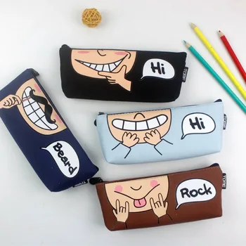 GREENHOW Smile pencil case big capacity canvas pencil bag stionery estojo escolar school supplies Storage Cosmetic Bag For Girls
GREENHOW Smile pencil case big capacity canvas pencil bag stionery estojo escolar school supplies Storage Cosmetic Bag For Girls
