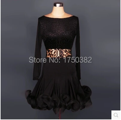 Latin dance costume senior Stone pattern top+black wave skirt 2pcs/suit for women latin dance competition costume set
Latin dance costume senior Stone pattern top+black wave skirt 2pcs/suit for women latin dance competition costume set