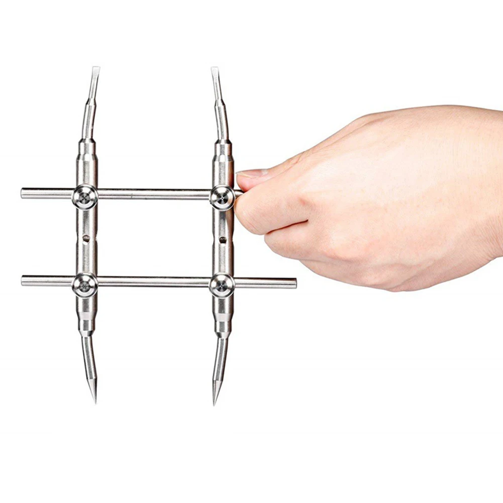 3K-WT Ring Remover Spanner Wrench For DSLR Repairing Opening Tool Portable Screw Curved Tips Professional Camera Lens Adjustable |