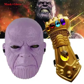 The Avengers 4 Endgame Thanos Mask Infinity Gauntlet Cosplay Costumes Infinity Stones War Glove + Mask Gift
The Avengers 4 Endgame Thanos Mask Infinity Gauntlet Cosplay Costumes Infinity Stones War Glove + Mask Gift