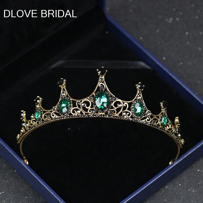 New Arrival Bridal Tiara with Green Black Crystals High Quality Wedding Party Crown Baroque Hair Jewelry Accessory
New Arrival Bridal Tiara with Green Black Crystals High Quality Wedding Party Crown Baroque Hair Jewelry Accessory