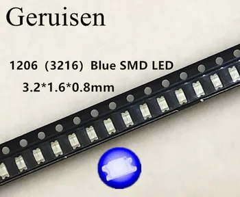 3000PCS Free Shipping 1206 Blue Led Super Bright SMD LED diodes 3.2*1.6*0.8MM 460-470NM light-emitting diodes SMD 1206 LED Blue
3000PCS Free Shipping 1206 Blue Led Super Bright SMD LED diodes 3.2*1.6*0.8MM 460-470NM light-emitting diodes SMD 1206 LED Blue