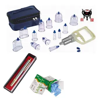 Dingyao brand transparent vacuum medical massage cupping cup No fire OEM body cupping glass + 1cupping pen + lancing 200 needles
Dingyao brand transparent vacuum medical massage cupping cup No fire OEM body cupping glass + 1cupping pen + lancing 200 needles