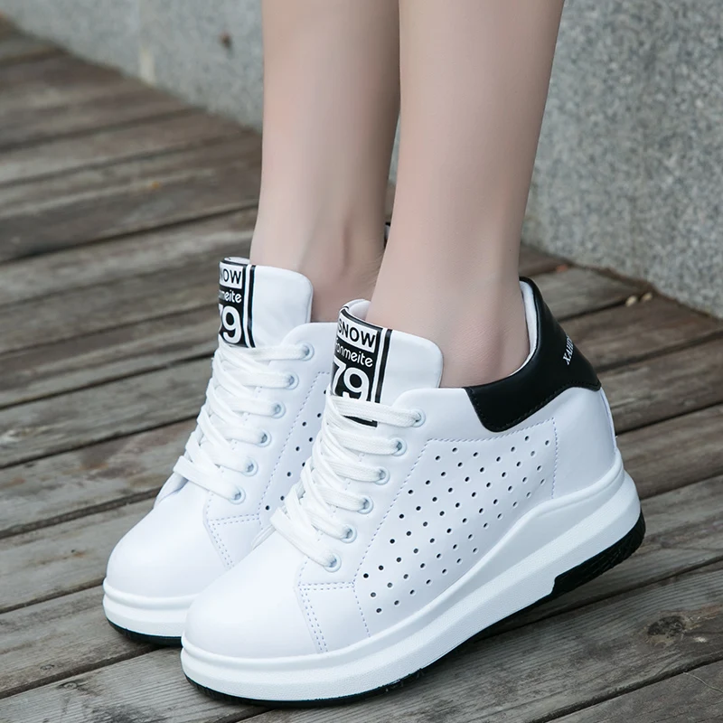 Women Wedge Casual Shoes Platform Lace Up High Heel Shoes Woman Hidden Heel Lady Breathable Sneakers Pumps New Design Hot Sale
Women Wedge Casual Shoes Platform Lace Up High Heel Shoes Woman Hidden Heel Lady Breathable Sneakers Pumps New Design Hot Sale