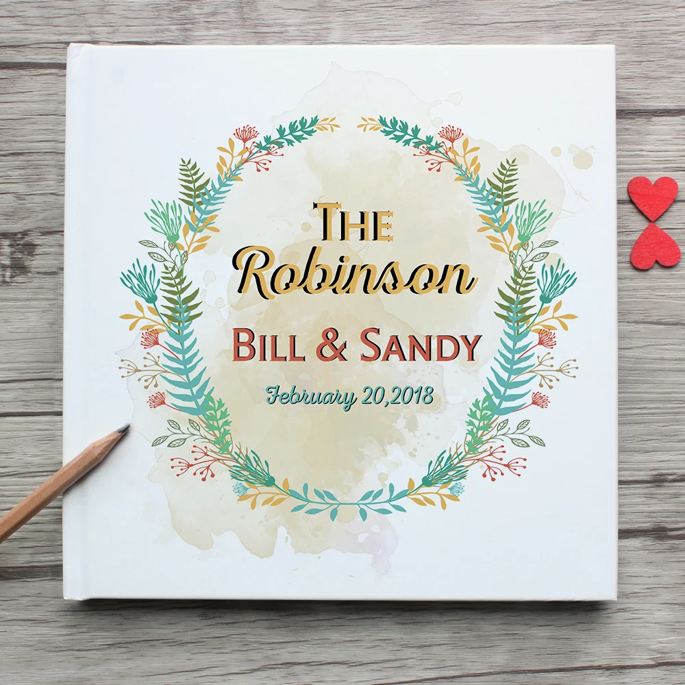 Personalized White Wreath Wedding Guest Book A4 Padded Hardcover Custom Family Name Wedding Guest Book Album Wedding Book
Personalized White Wreath Wedding Guest Book A4 Padded Hardcover Custom Family Name Wedding Guest Book Album Wedding Book
