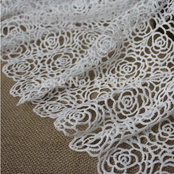 2Yards African Guipure Lace Fabric Water Soluble Embroidered Lace Trim Dress Accessories DIY Handmade White Net Laces
2Yards African Guipure Lace Fabric Water Soluble Embroidered Lace Trim Dress Accessories DIY Handmade White Net Laces