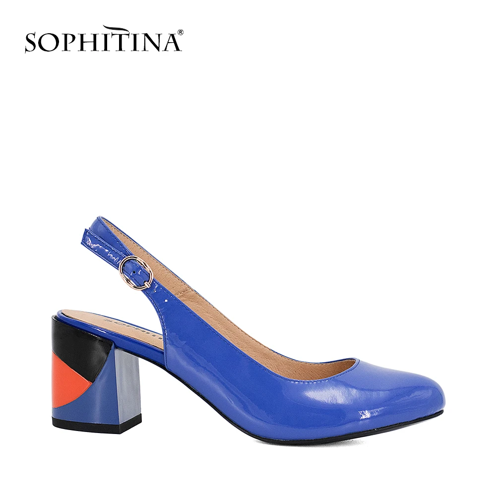 SOPHITINA Brand Sandals Round Toe Square Heel Patent Leather Sexy Lady Sandals Buckle Strap Classics Summer Shoes Woman S20
SOPHITINA Brand Sandals Round Toe Square Heel Patent Leather Sexy Lady Sandals Buckle Strap Classics Summer Shoes Woman S20
