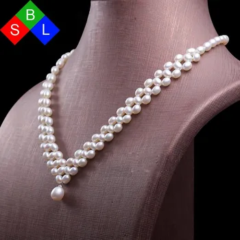 BSL Fine Jewelry Hand-made White Pearl Choker Necklace For Women Wedding Real Natural Freshwater Pearl Necklace Jewellery
BSL Fine Jewelry Hand-made White Pearl Choker Necklace For Women Wedding Real Natural Freshwater Pearl Necklace Jewellery