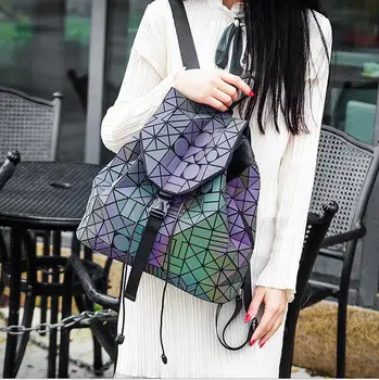 Matt Color Backpacks Women-bag Geometry Sequins Folding luminous backpack student's school bag Free Shipping
Matt Color Backpacks Women-bag Geometry Sequins Folding luminous backpack student's school bag Free Shipping