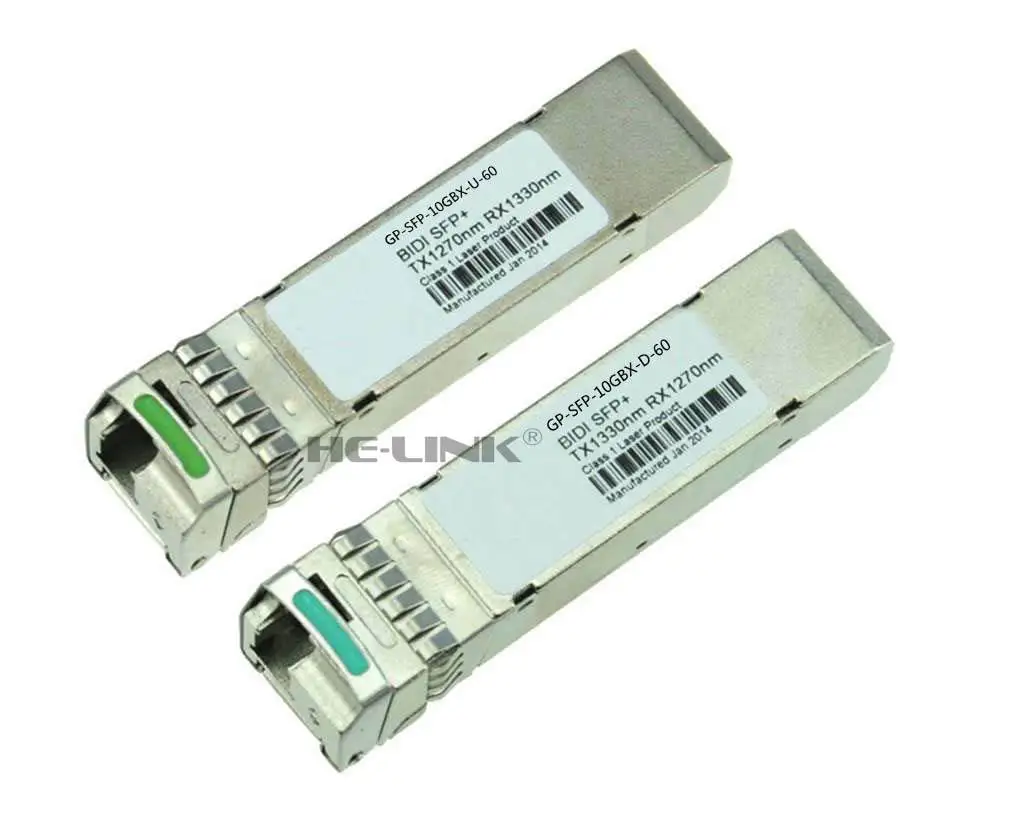 LODFIBER GP-SFP-10GBX-U-60/GP-SFP-10GBX-D-60 D-E-LL Compatible Pair of BiDi SFP 10G 60km Transceiver
LODFIBER GP-SFP-10GBX-U-60/GP-SFP-10GBX-D-60 D-E-LL Compatible Pair of BiDi SFP 10G 60km Transceiver