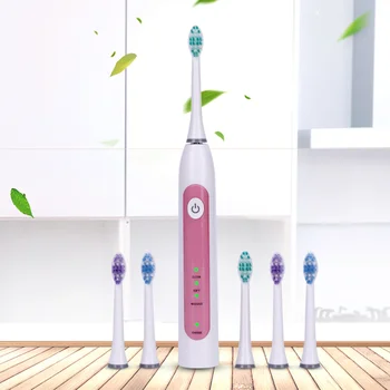 2019 Best Sonic Electric Toothbrush Rechargeable with 6Pcs Teeth Brush Heads 2 Minutes Timer Waterproof 3 Modes Tooth Whitening
2019 Best Sonic Electric Toothbrush Rechargeable with 6Pcs Teeth Brush Heads 2 Minutes Timer Waterproof 3 Modes Tooth Whitening