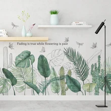 Tropical Plants Green Leaves Wall Stickers Living room Bedroom Bathroom Kids room Vinyl Wall Decals Art Murals Home Decor Tropical Plants Green Leaves Wall Stickers Living room Bedroom Bathroom Kids room Vinyl Wall Decals Art Murals Home Decor