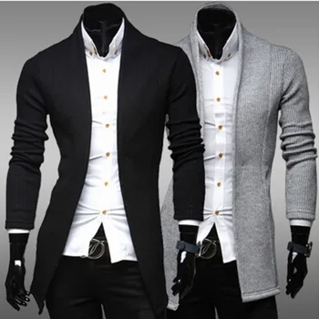 New Men Simple Long Man Cardigan Slim V-neck Casual Fashion Sweater Coat Knitting Mens Sweaters 2colour
New Men Simple Long Man Cardigan Slim V-neck Casual Fashion Sweater Coat Knitting Mens Sweaters 2colour