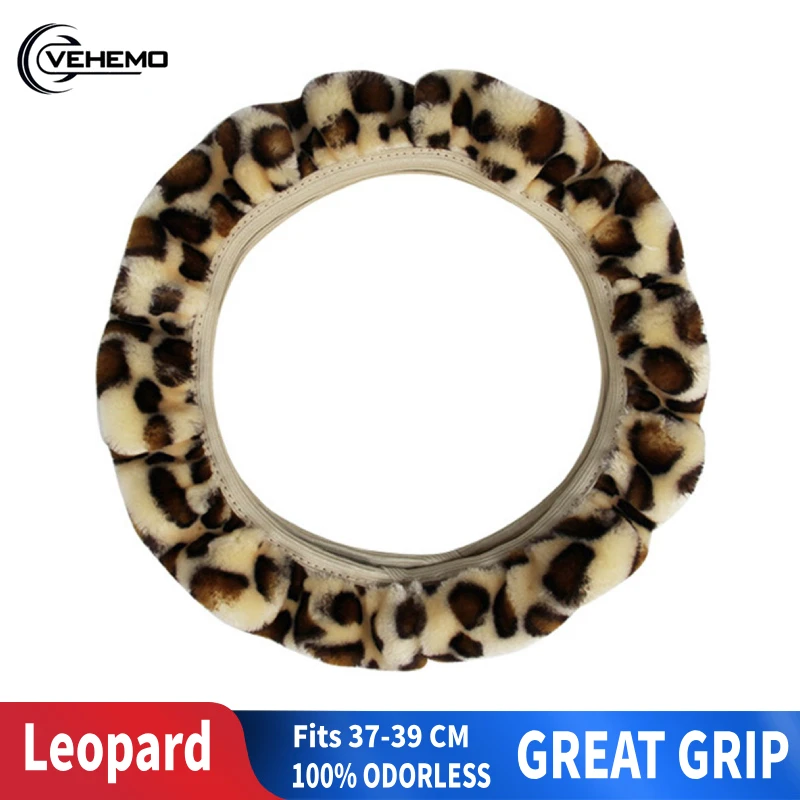 Universal Car Steering Wheel Covers Fashion Leopard Pattern Autumn and Winter 37-39cm Steering Wheel Steering Wheel Wrap
Universal Car Steering Wheel Covers Fashion Leopard Pattern Autumn and Winter 37-39cm Steering Wheel Steering Wheel Wrap
