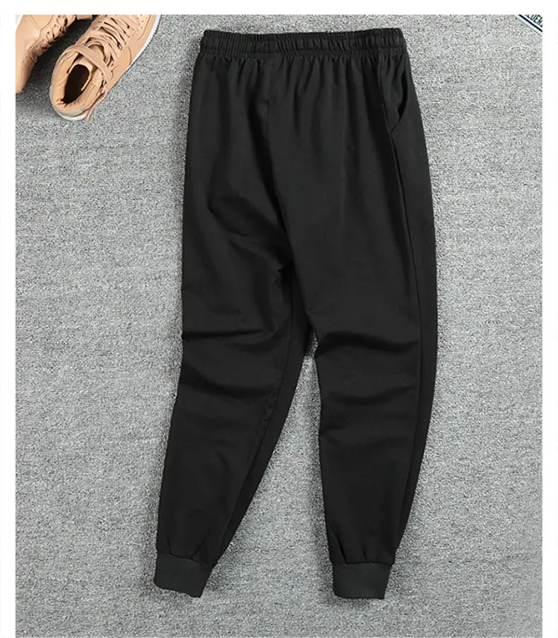 Men's Sweatpants Spring Harem Pants Male Plus Size Cotton Sports Trousers Jogger Bodybuilding Pencil Pants Fitness GYMS 2019 12