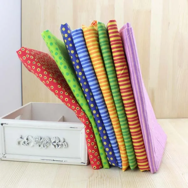 100% Cotton Fabric,8Pcs Rainbow Bright colors Cotton Quilted Fabric Sets,Fabrics for Patchwork Sewing,Tissue,Tilda,Cloth-50x50cm
100% Cotton Fabric,8Pcs Rainbow Bright colors Cotton Quilted Fabric Sets,Fabrics for Patchwork Sewing,Tissue,Tilda,Cloth-50x50cm