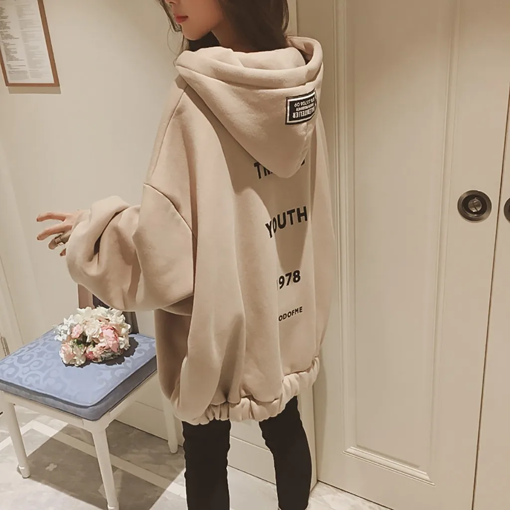 2019 FeiTong Cool Print Female shirt oversized shirt Women's Loose Large Size Zipper Thickening Plus Velvet sudadera letter
2019 FeiTong Cool Print Female shirt oversized shirt Women's Loose Large Size Zipper Thickening Plus Velvet sudadera letter
