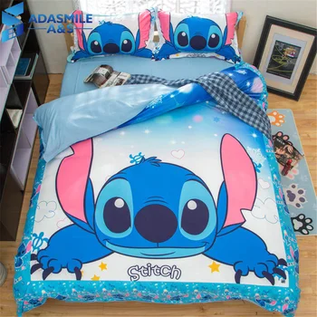 Disney Stitch Bedding Set Queen Full Size Comforter Duvet Cover Pillow Case Bed Linen Set Kids Bedclothes for Home Textile
Disney Stitch Bedding Set Queen Full Size Comforter Duvet Cover Pillow Case Bed Linen Set Kids Bedclothes for Home Textile
