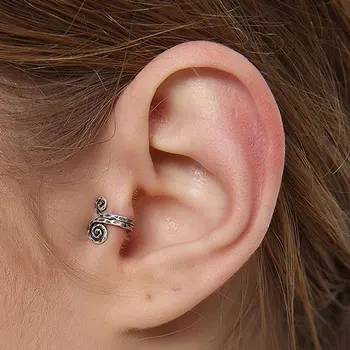 Women Vintage Snail Oxidation Black Ear Clip Silver Color Earrings Adjustable Ear Cuff Fashion Lovely Jewelry
Women Vintage Snail Oxidation Black Ear Clip Silver Color Earrings Adjustable Ear Cuff Fashion Lovely Jewelry