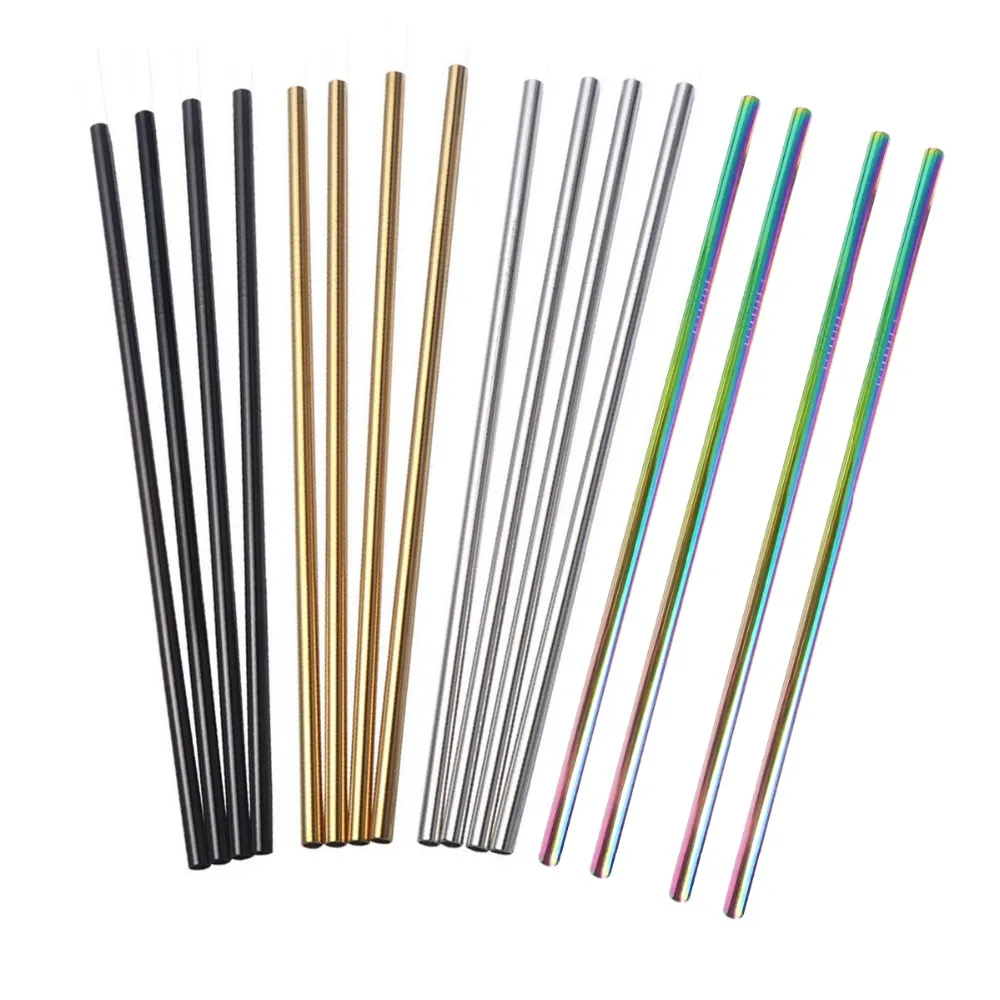 5pcs/set Reusable Metal Straws Stainless Steel Drinking Straws Straight Curved Bar Party Accessory Cleaner Brush Barware Tool
5pcs/set Reusable Metal Straws Stainless Steel Drinking Straws Straight Curved Bar Party Accessory Cleaner Brush Barware Tool