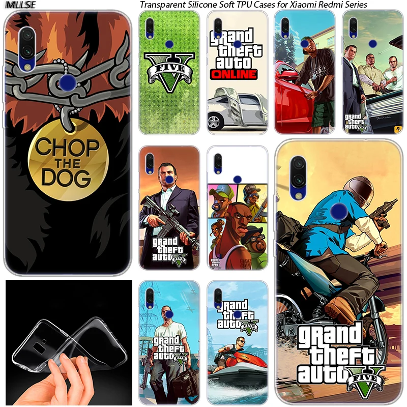 GTA 5 Game Hot Soft Silicone Case for Xiaomi Redmi K20 7 7A 5 5Plus 6 6A S2 Note 8 7 6 5 Pro Fashion Cover
GTA 5 Game Hot Soft Silicone Case for Xiaomi Redmi K20 7 7A 5 5Plus 6 6A S2 Note 8 7 6 5 Pro Fashion Cover