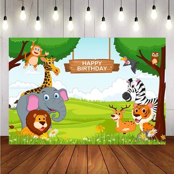 Photography Background Birthday Party Animal Elephant Giraffe Lion Green Plant Backdrop Decor Photocall Backdrop Photo Studio
Photography Background Birthday Party Animal Elephant Giraffe Lion Green Plant Backdrop Decor Photocall Backdrop Photo Studio