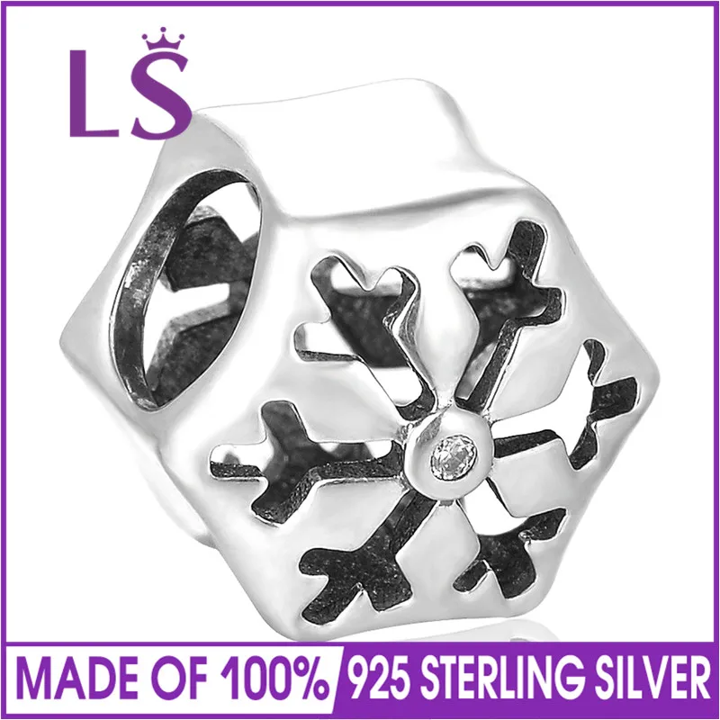 LS High Quality Silver charm 925 Sterling Silver Bead With CZ Christmas Snowfalke Beads Fit Brand Bracelet DIY Jewelry
LS High Quality Silver charm 925 Sterling Silver Bead With CZ Christmas Snowfalke Beads Fit Brand Bracelet DIY Jewelry