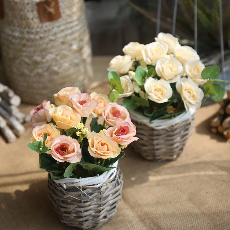 10 Flower Head Artificial Flower Rose Bouquet For Hand Holding Flower Rose Bud Garden Wedding Home Decoration Flower Wall
10 Flower Head Artificial Flower Rose Bouquet For Hand Holding Flower Rose Bud Garden Wedding Home Decoration Flower Wall
