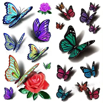 3pcs 3D Colorful Waterproof Body Art Tattoo Sleeve DIY Stickers Glitter Temporary Tattoos Mini Butterfly Fake Tattoo
3pcs 3D Colorful Waterproof Body Art Tattoo Sleeve DIY Stickers Glitter Temporary Tattoos Mini Butterfly Fake Tattoo