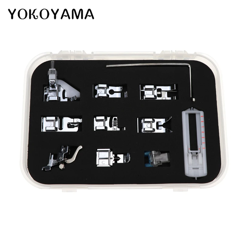 YOKOYAMA Sewing Parts 11Pcs/Set Pressure Foot Suit For Brother Feiyue Singer Home Machine Presser Foot Sewing Accessories
YOKOYAMA Sewing Parts 11Pcs/Set Pressure Foot Suit For Brother Feiyue Singer Home Machine Presser Foot Sewing Accessories