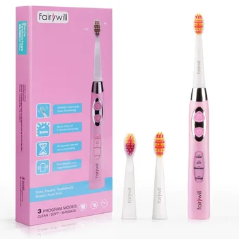 Sonic Electric Toothbrush Rechargeable 3 Modes Soft Toothbrushes Electronic Whitening Waterproof Replaceable Care Teeth Brush
Sonic Electric Toothbrush Rechargeable 3 Modes Soft Toothbrushes Electronic Whitening Waterproof Replaceable Care Teeth Brush