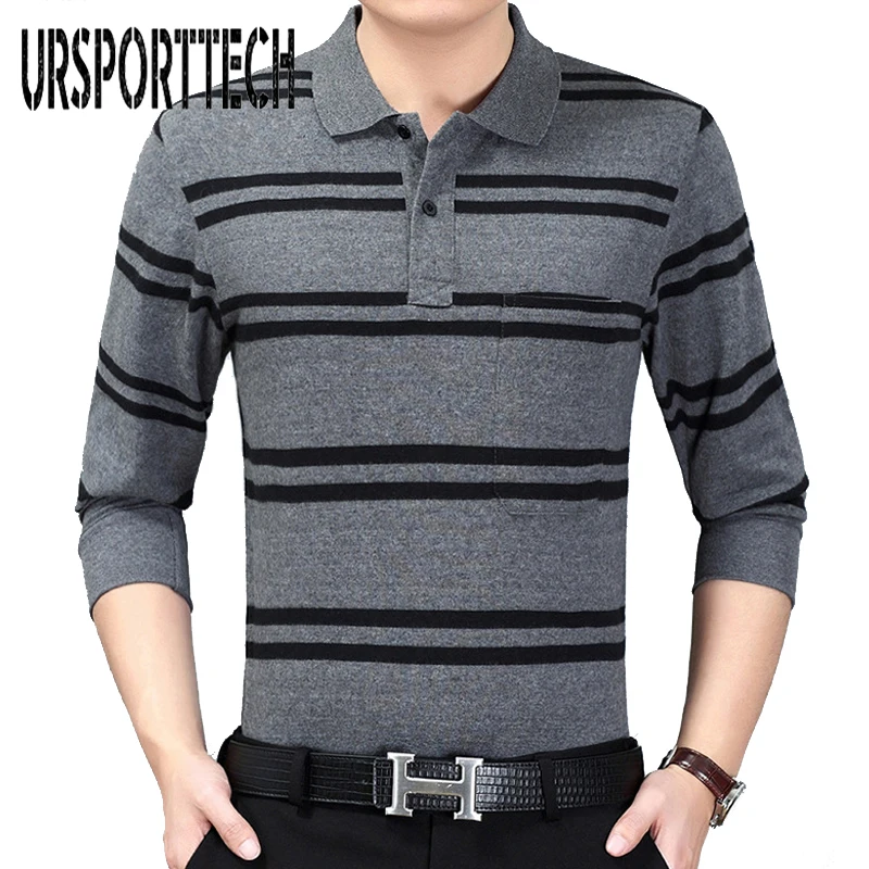 2018 Brand New Fashion Men's Pocket Striped Polo Shirt Casual Long Sleeve Spring Autumn Lapel Male Poloshirt Men Clothes Tops
2018 Brand New Fashion Men's Pocket Striped Polo Shirt Casual Long Sleeve Spring Autumn Lapel Male Poloshirt Men Clothes Tops