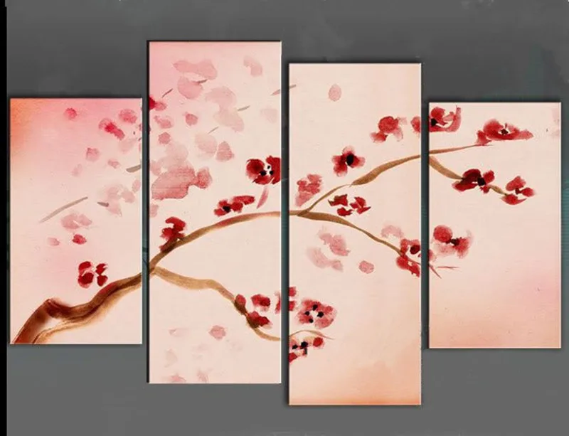 Handpainted Abstract Flower Oil Paintings on Canvas Large 4 Panel Wall Painting Acrylic Red Floral Pictures Home Decorativos Art
Handpainted Abstract Flower Oil Paintings on Canvas Large 4 Panel Wall Painting Acrylic Red Floral Pictures Home Decorativos Art